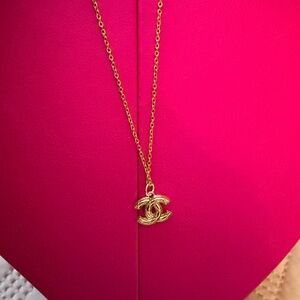 Upcycled Chanel charm necklace